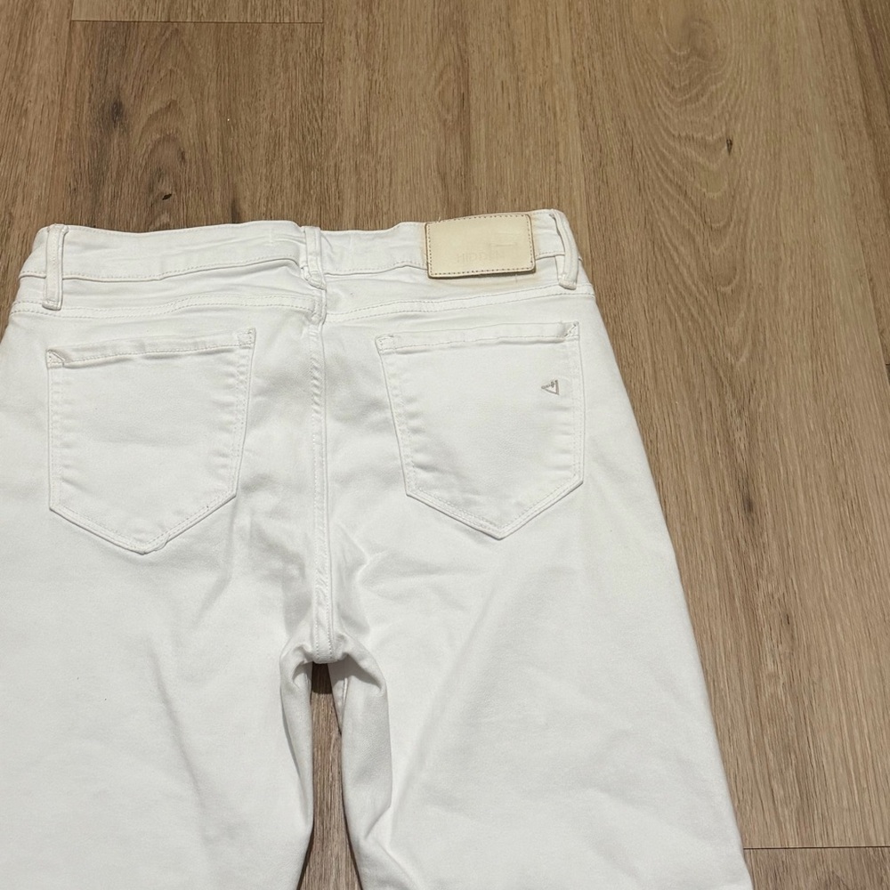 Hidden Los Angeles Elegant White Straight Leg Jeans size 28 - Picture 5 of 6